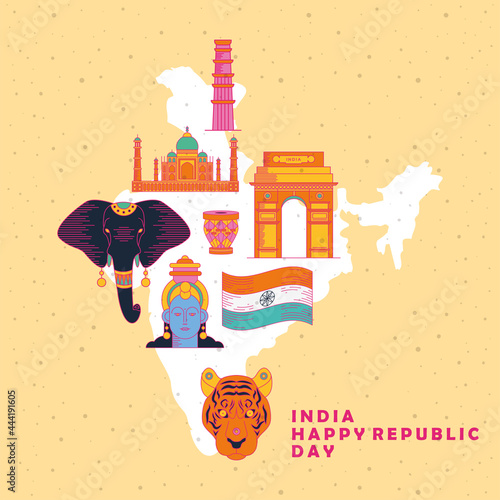 india happy republic day banner photo