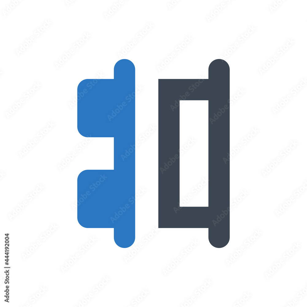 Align horizontal right distribute icon Align horizontal right distribute icon
