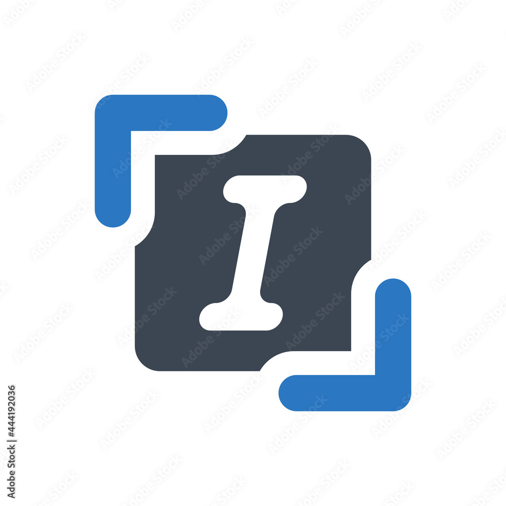 Text italic format icon Text italic format icon