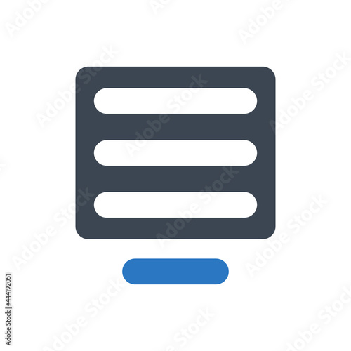 Line align center icon