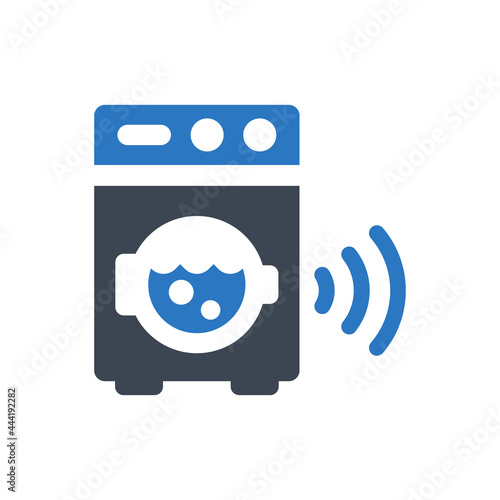 Smart washing machine icon