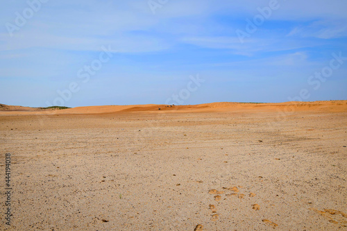 Hot sunny day in an empty desert