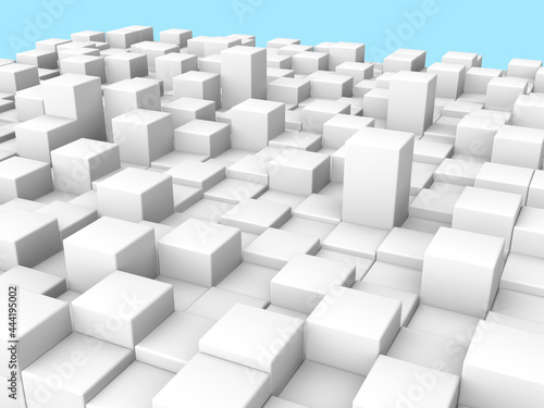 Block background   3D illustration