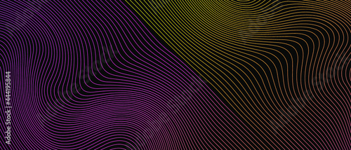 Color Wave Lines Pattern Abstract Background. Vector