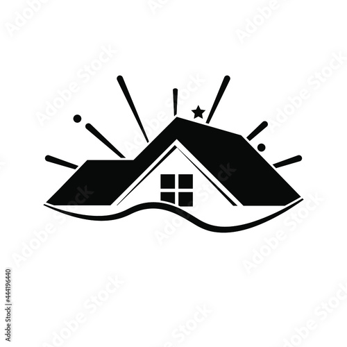Eco-friendly homes. home vector,on blank background . Eps 10