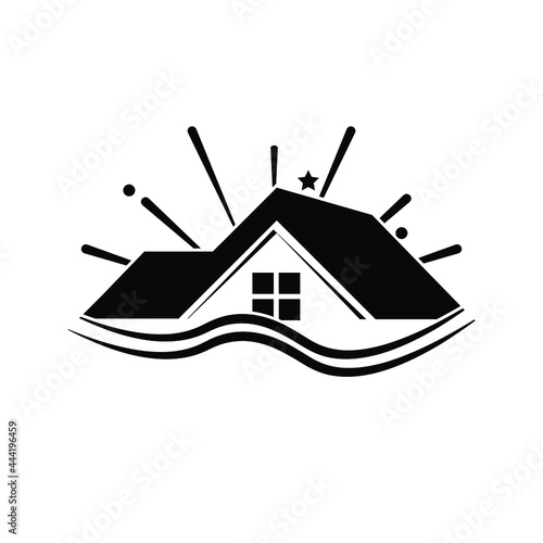 Eco-friendly homes. home vector,on blank background . Eps 10