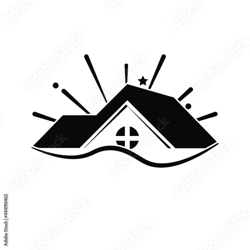 Eco-friendly homes. home vector,on blank background . Eps 10