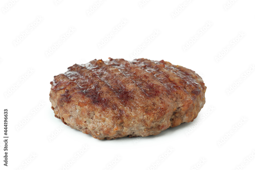 Tasty burger meat isolated on white background Tasty burger meat isolated on white background