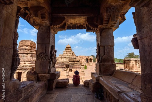 The Virupaksha Temple at Pattadakal temple complex, Karnataka, India