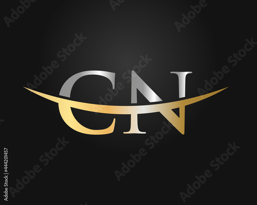 Premium Letter CN Logo Design. CN letter logo design with modern trendy
