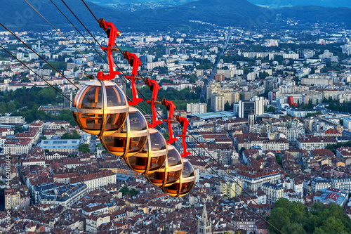 Famous funicular in Grenoble, France photo