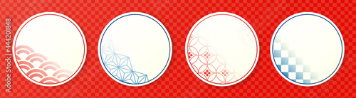 和風素材　和柄テンプレート　背景　見出し　豪華　和　季節　和菓子　和食　メニュー　カタログ　短冊