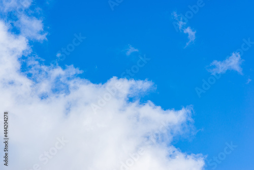 blue sky with white beautifull clouds background.closeup