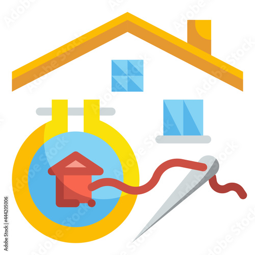 embroider flat icon