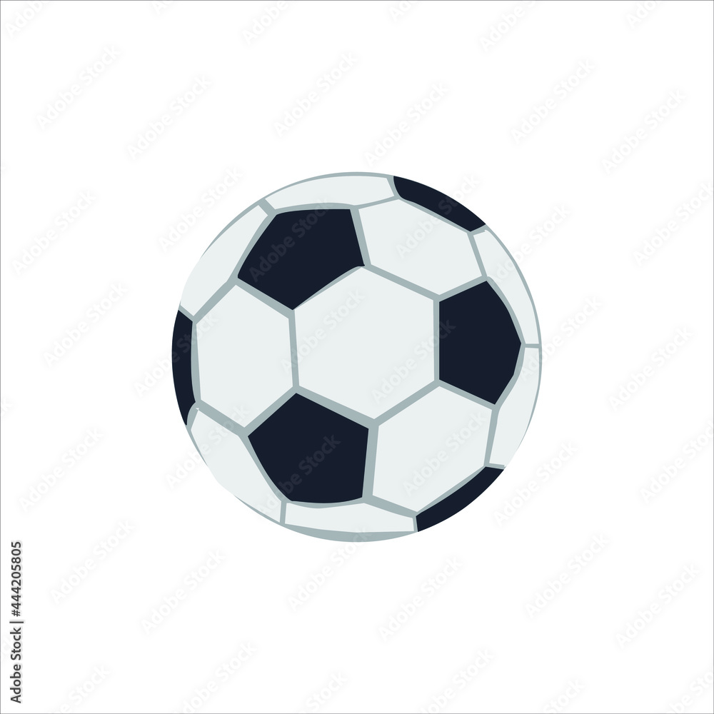 Fototapeta premium Football Vector isolated on white background.