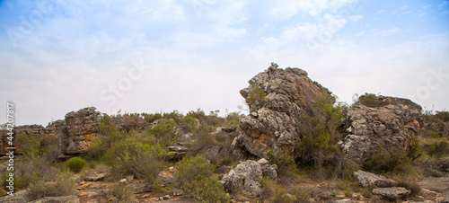 Landscape an rock formation on the Bokkeveld Plateau close to Nieuwoudtville in the Northern Cape of South Africa