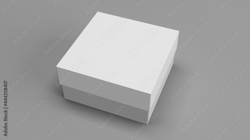 Box mockup. Square box mockup. Realistic perspective view of cardboard box mockup. Gift box mockup. 3D Illustration. Box mockup. Square box mockup. Realistic perspective view of cardboard box mockup. Gift box mockup. 3D Illustration.