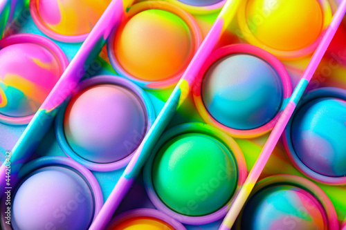 Tableau sur toile Bright fidget toy as background