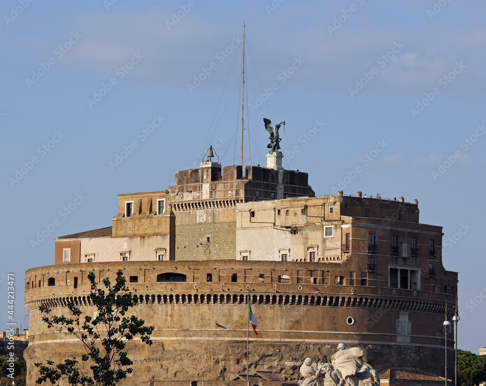 Rome, RM, Italy - August 15, 2020: Monument called Castel Saint Angel