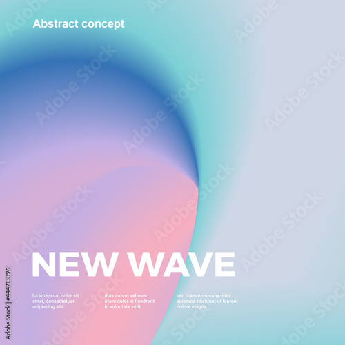 Trendy design template with fluid and liquid shapes. Abstract gradient backgrounds with pastel colours. Applicable for covers, websites, flyers, presentations, banners. Vector illustration.