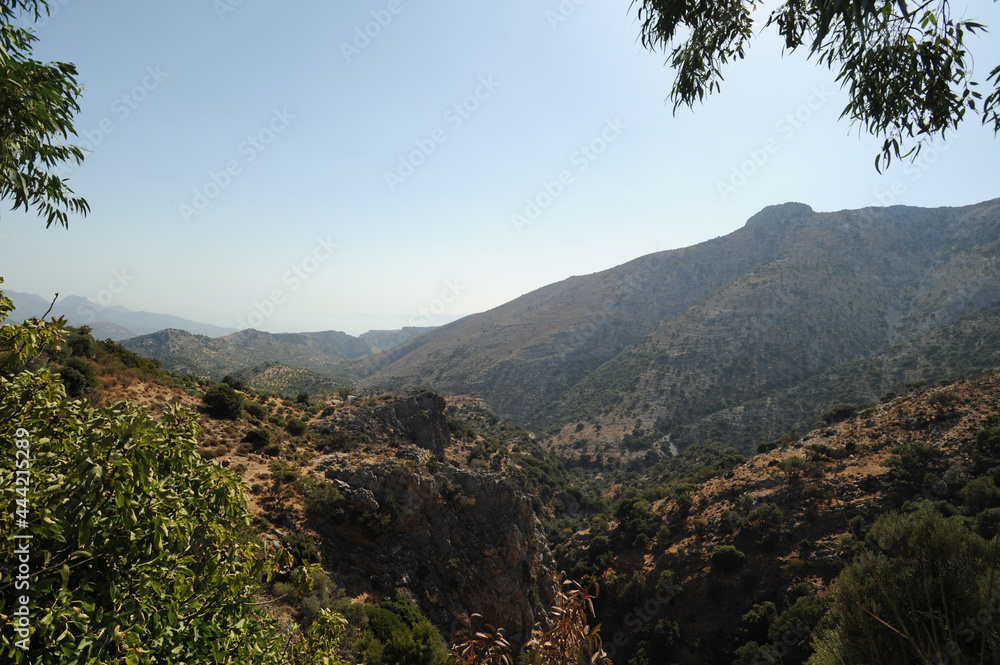 Le belvédère d'Ano Amygdali près du plateau du Lassithi en Crète