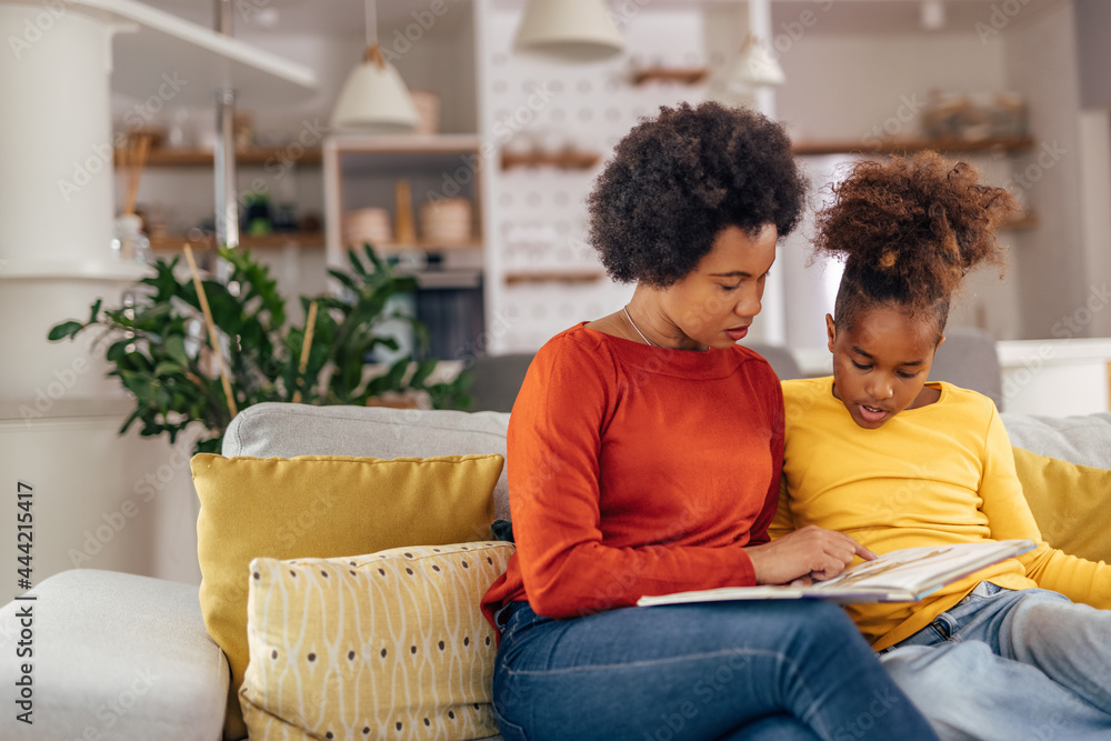 Young girl, spending free time with her mother. Young girl, spending free time with her mother.