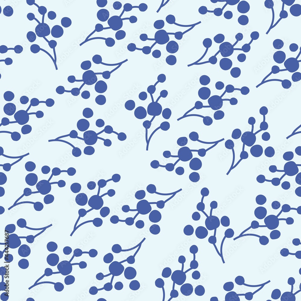 Fototapeta premium Berries vector seamless pattern design