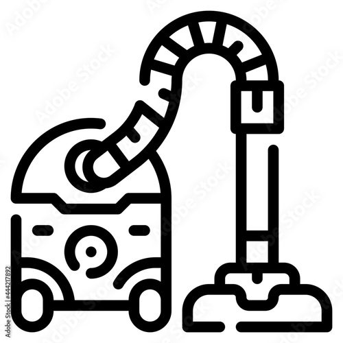 vacuum cleaner line icon