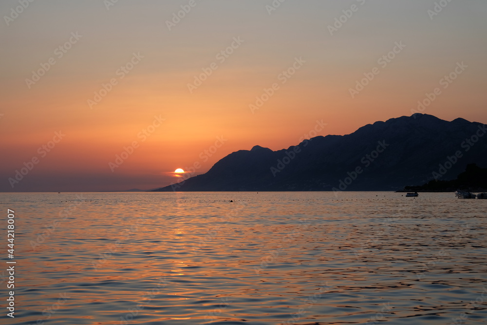 Sunset in Croatia (Brela) 