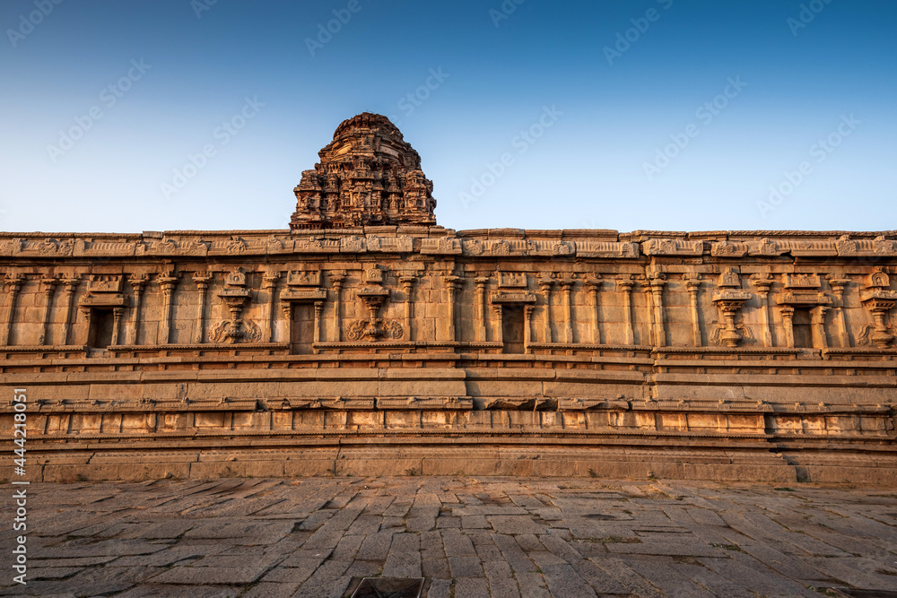 Vijaya Vitthala Temple. Beautifully carved out of a monolith rock, Hampi, Karnataka, India
