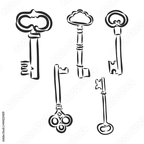 Key sketch vector illustration key vector illustration