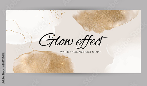 abstract watercolor luxury gold background template. suitable for social media, Mother's day card, wedding invitation cover, business card, spring summer sale, special offer, black Friday banner