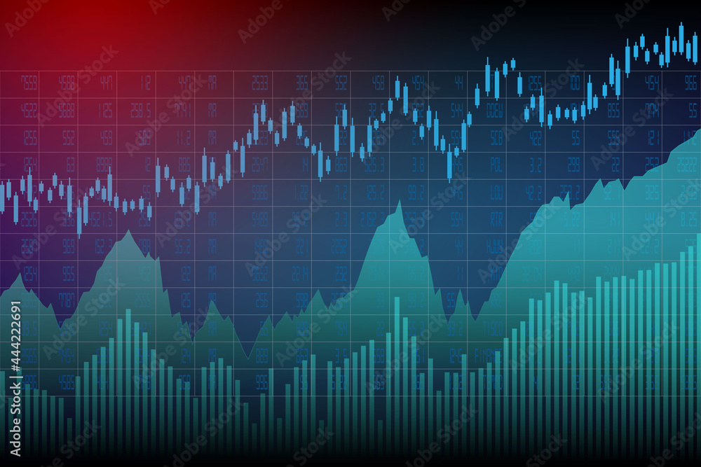 financial stock market graph on world map background financial stock market graph on world map background