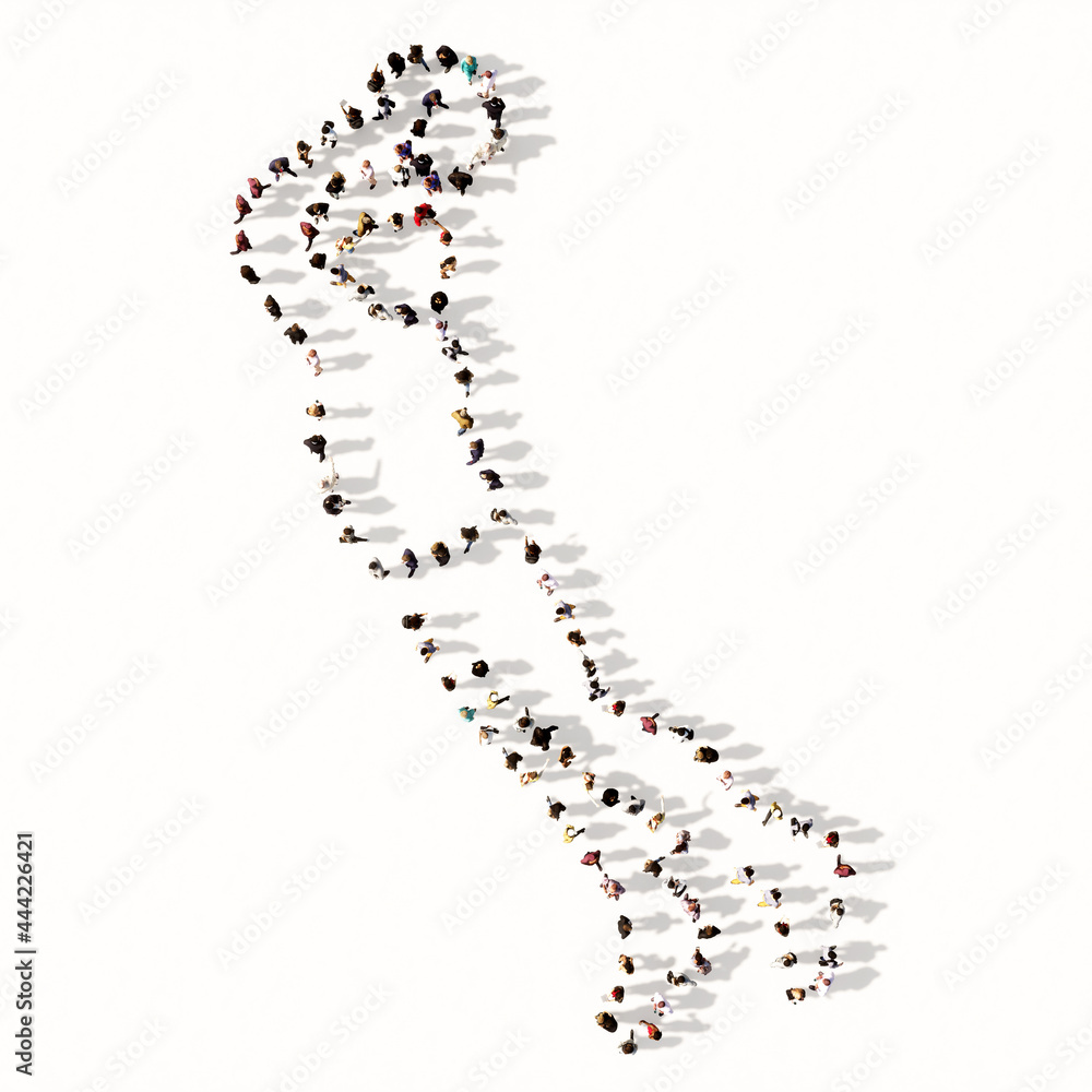 Concept or conceptual large community of people forming the image of a basketball player on white background. A 3d illustration metaphor for sport, competition, training, relaxation, family and fun Concept or conceptual large community of people forming the image of a basketball player on white background. A 3d illustration metaphor for sport, competition, training, relaxation, family and fun