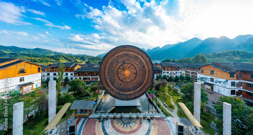 Mengliu Town, xiaoqikong scenic spot, Libo County, Guizhou Province, China photo