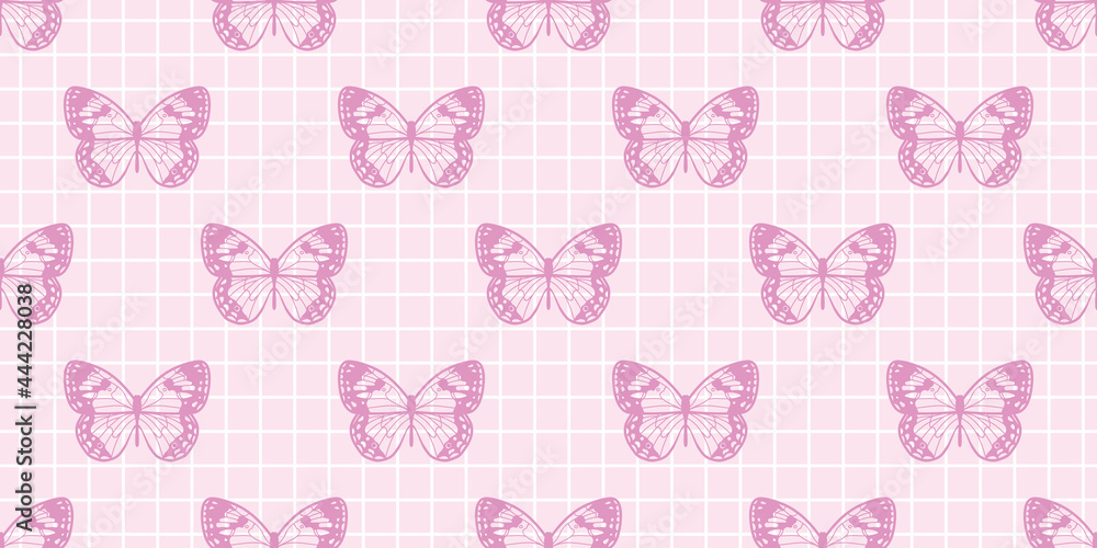 Butterfly seamless repeat pattern background Butterfly seamless repeat pattern background