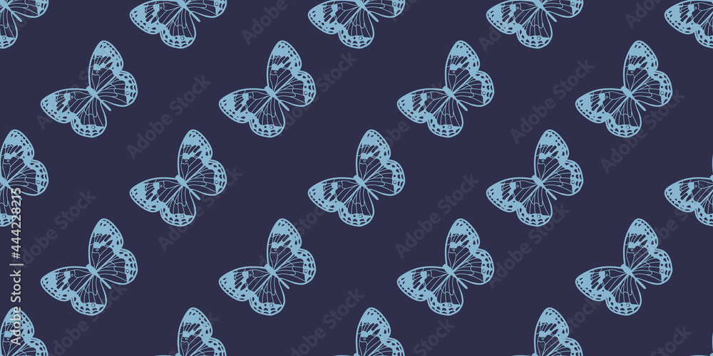 Butterfly seamless repeat pattern background Butterfly seamless repeat pattern background