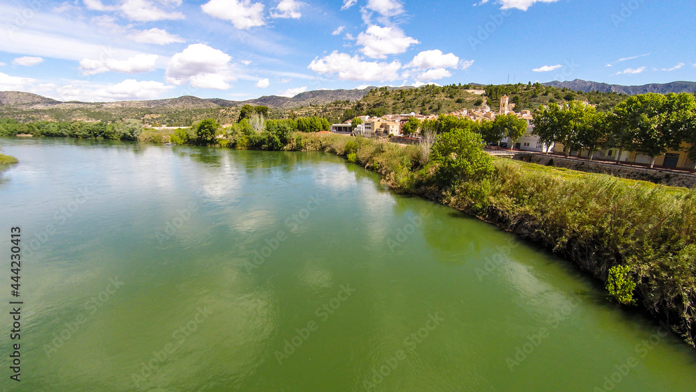 aerial views of the ebro river
