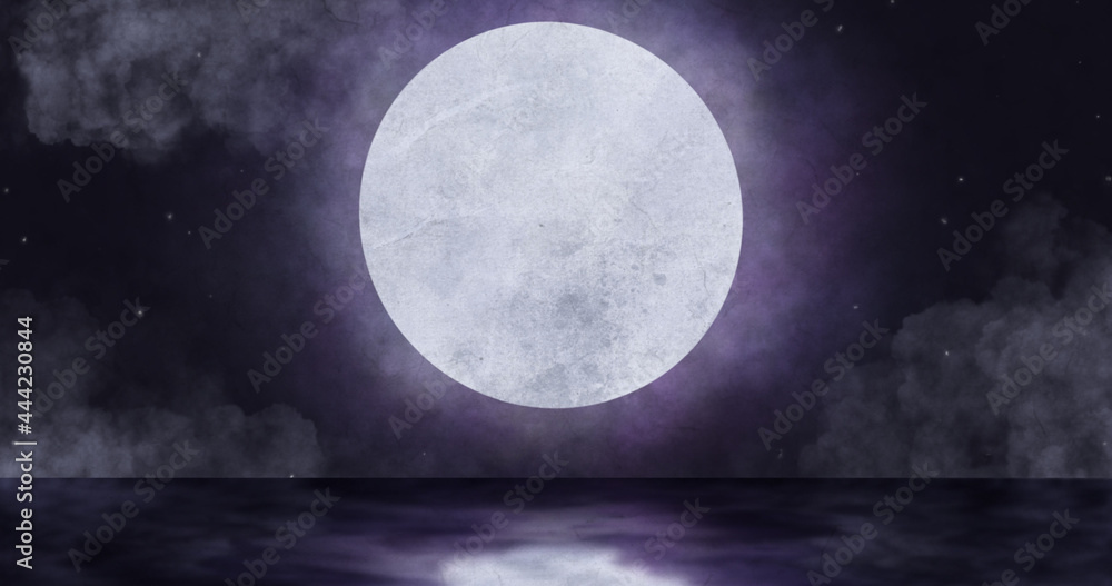 Fototapeta premium Image of moon in night sky