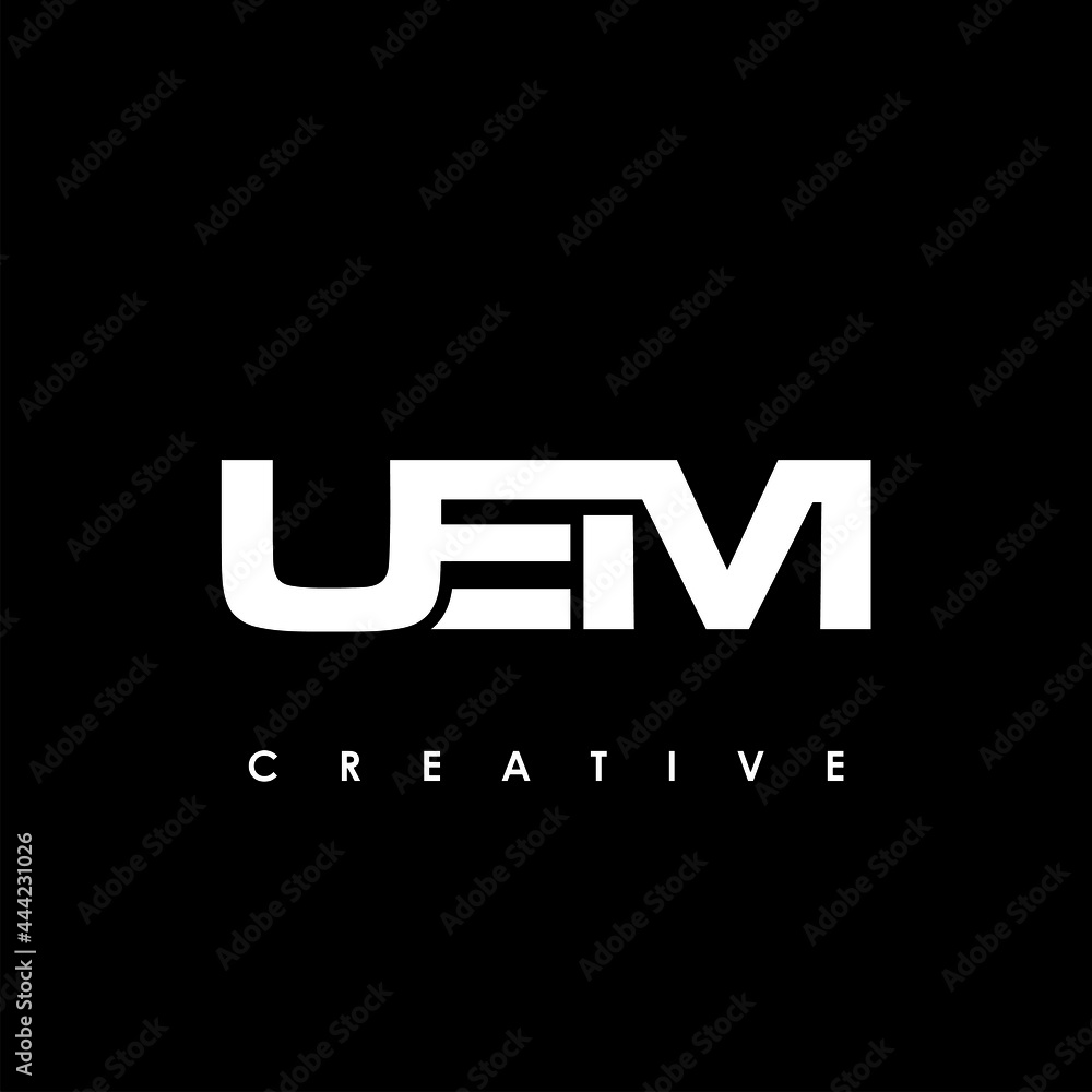 UEM Letter Initial Logo Design Template Vector Illustration UEM Letter Initial Logo Design Template Vector Illustration