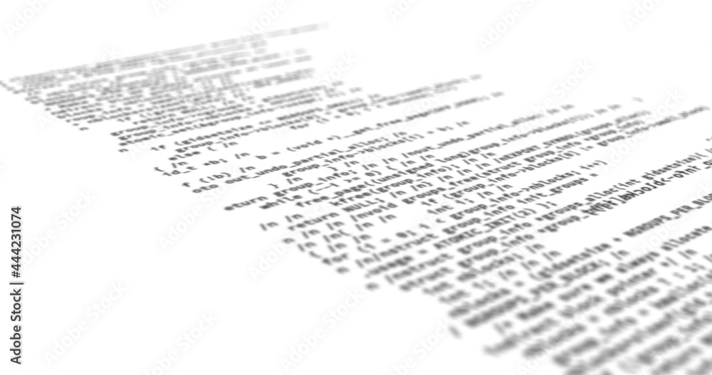Computer codes are projected on the screen while it is being typed or written Computer codes are projected on the screen while it is being typed or written