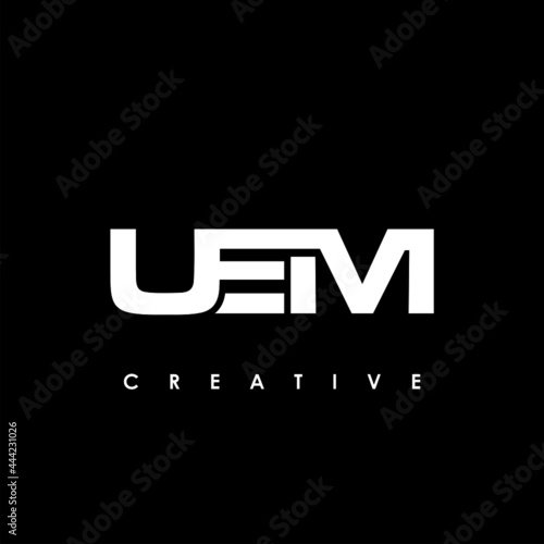 UEM Letter Initial Logo Design Template Vector Illustration photo