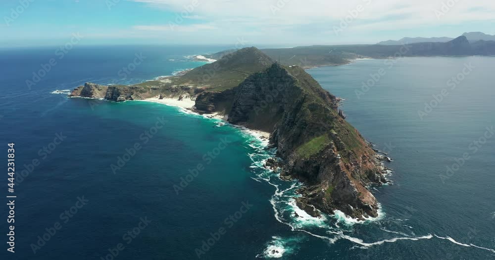 Aerial view the Cape Of Good Hope and Cape Point where Indian, South and Atlantic Oceans meet. Aerial view the Cape Of Good Hope and Cape Point where Indian, South and Atlantic Oceans meet.