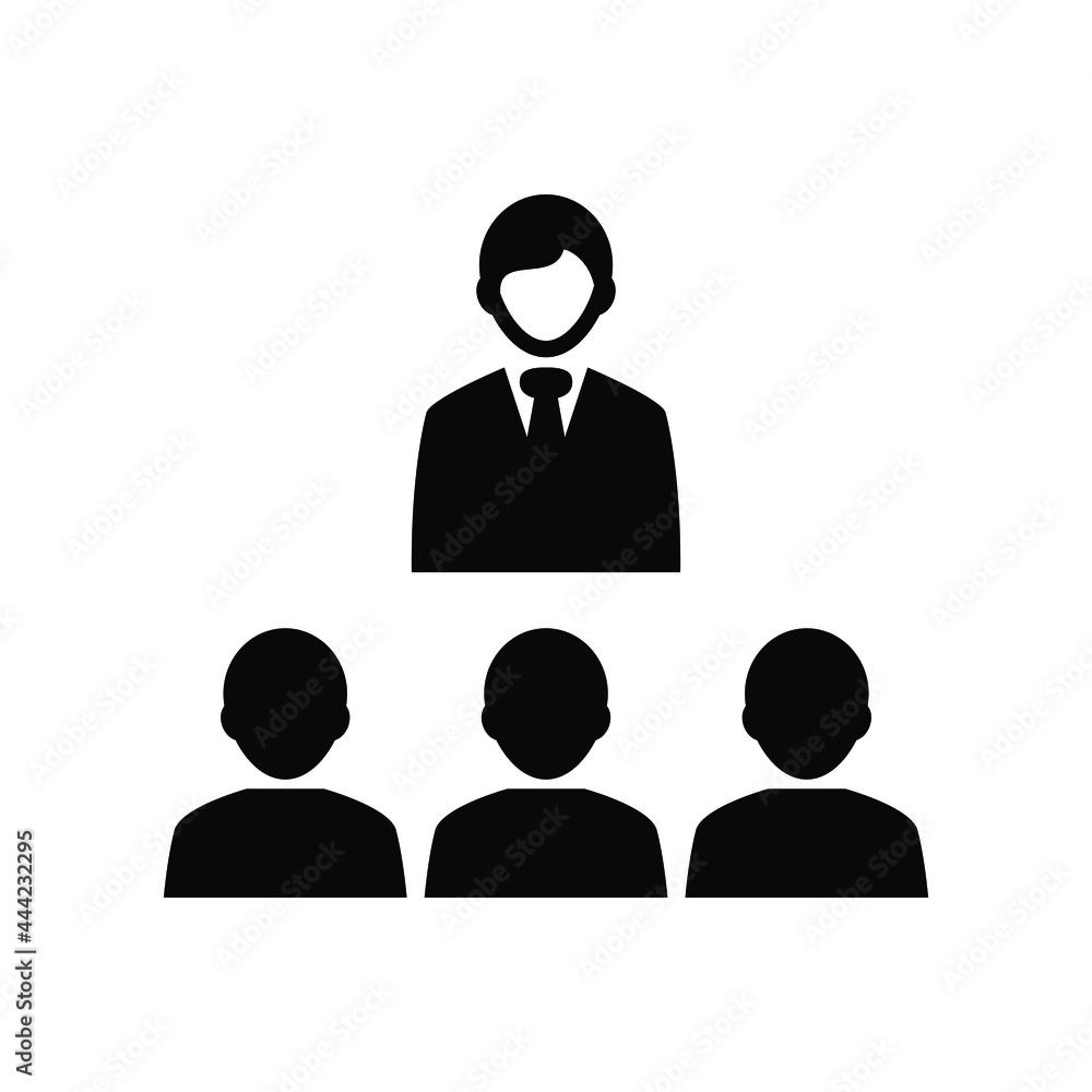Presentation presenter icon vector graphic illustration Presentation presenter icon vector graphic illustration
