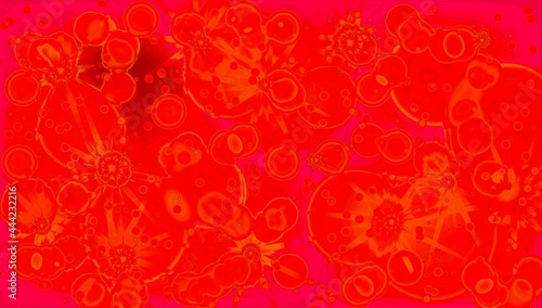 Wallpaper Mural Red Starburst Virus Background Torontodigital.ca