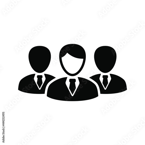 Business leader icon vector graphic illustration