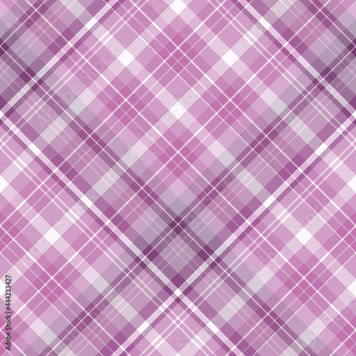 Seamless pattern in light violet and white colors for plaid, fabric, textile, clothes, tablecloth and other things. Vector image. 2