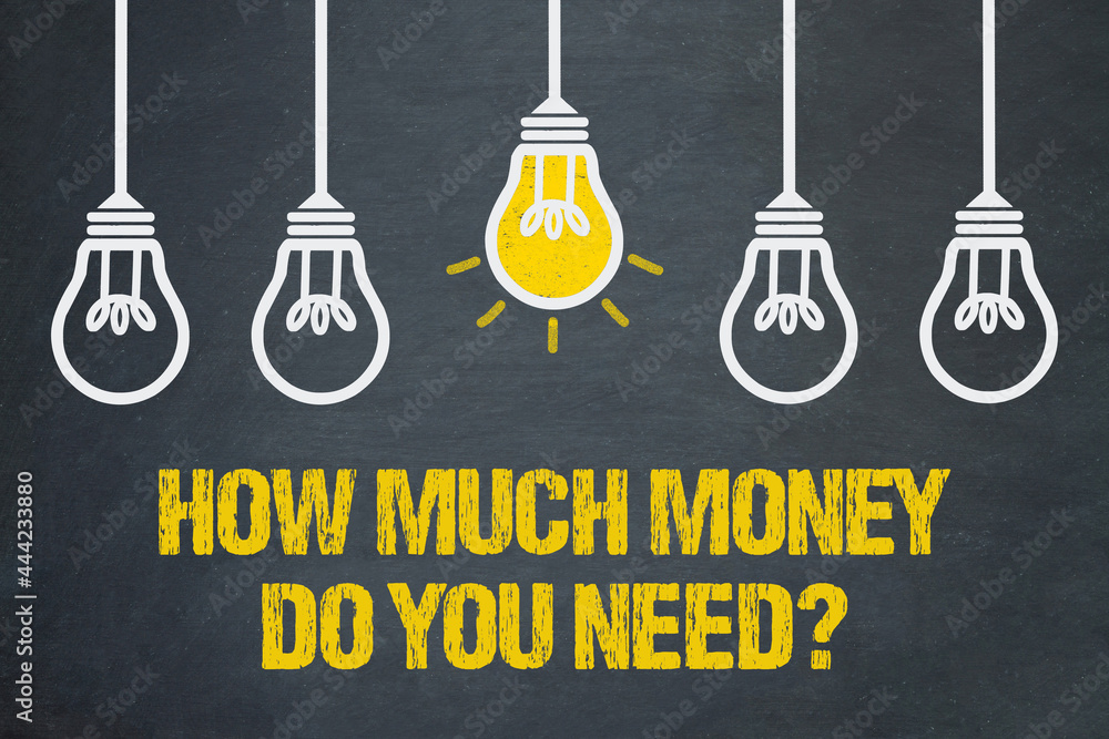 How much money do you need? - obrazy, fototapety, plakaty 