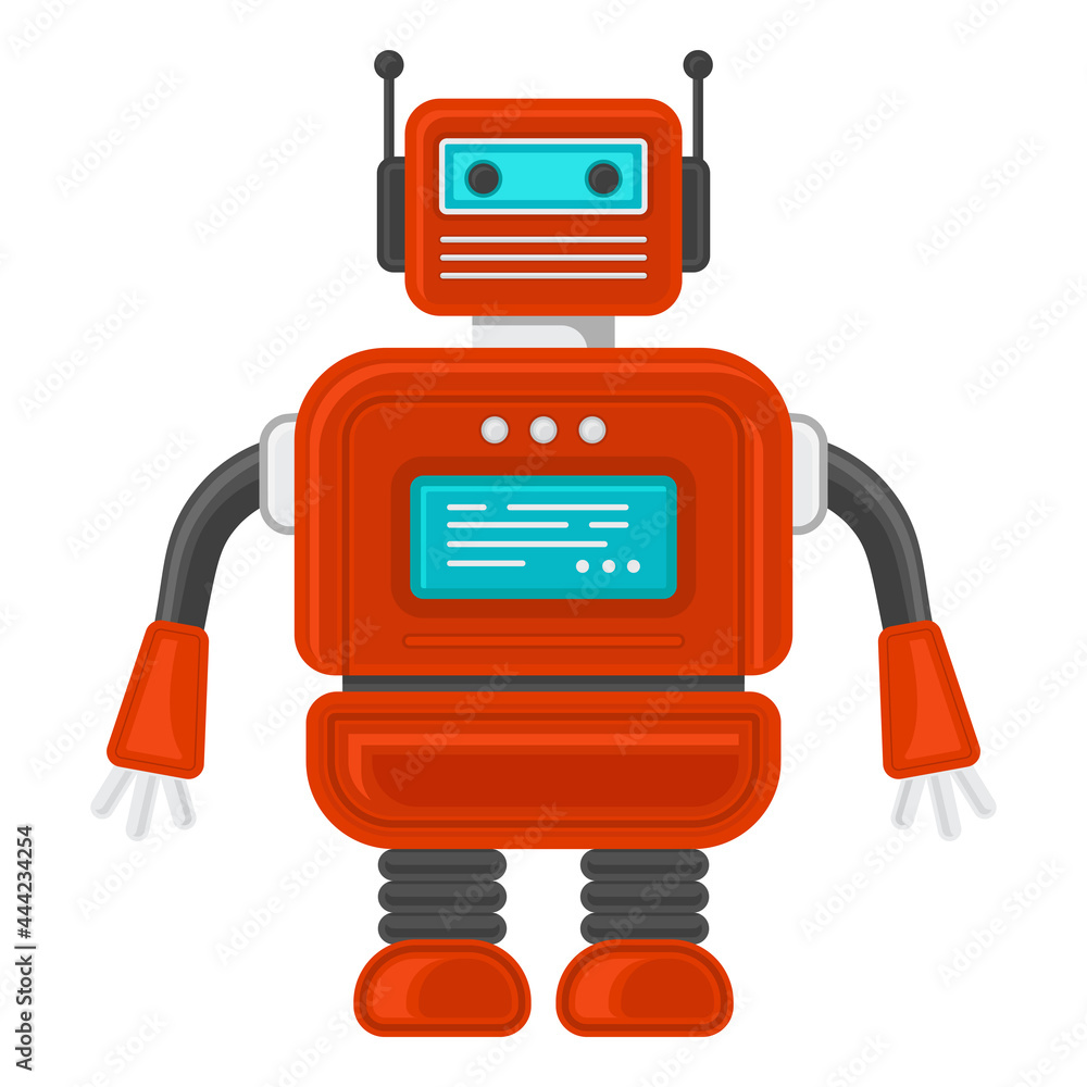 Naklejka premium robot illustration