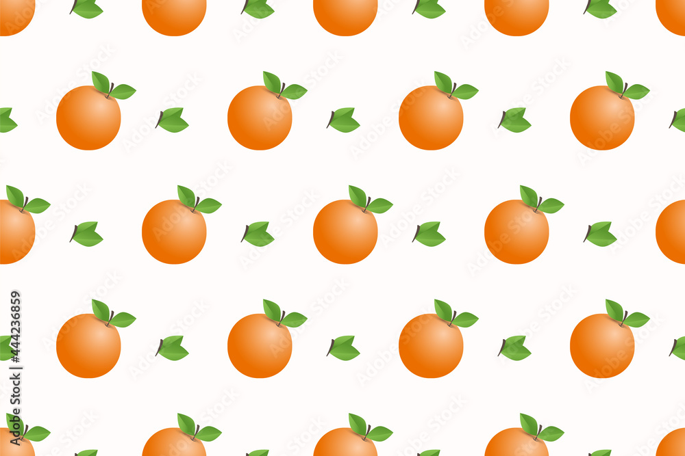 Hand drawn orange fruit seamless pattern design Hand drawn orange fruit seamless pattern design